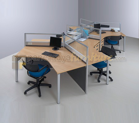 Panen Raya Furniture PARTISI KANTOR MODERA 6 STAFF