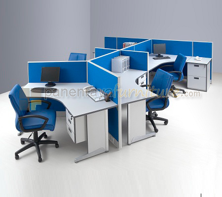 Panen Raya Furniture PARTISI KANTOR MODERA 5 STAFF
