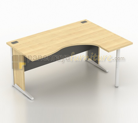 Panen Raya Furniture Meja Kantor Modera BSD 1118 R Maple 180x110x75
