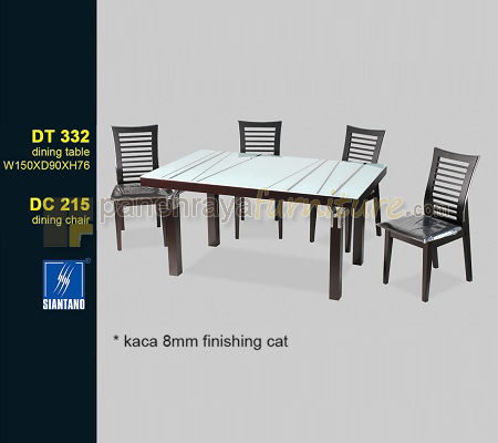 Panen Raya Meja Makan 4 Kursi Siantano DT 332 set DC 215