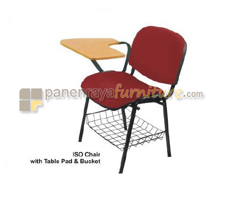 Panen Raya Kursi Kuliah Ergosit ISO Basic With Table Pad & Bucket