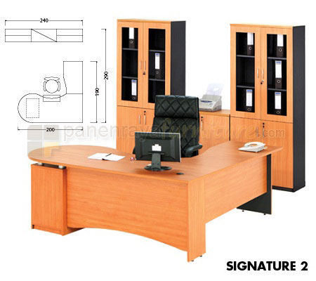 Panen Raya Furniture MEJA KANTOR DIREKTUR ARKADIA SIGNATURE 2