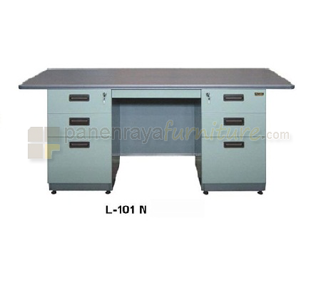 Panen Raya Furniture MEJA KANTOR LION L 101 N Grey 180x80
