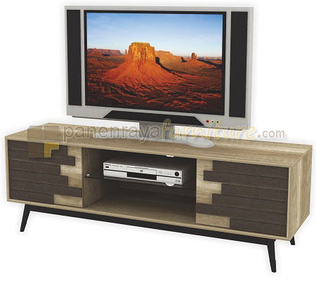 Panen Raya Furniture Meja TV Expo VR 7505 Canyon Oak - Sandalwood 160x40x55