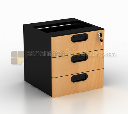 Panen Raya Furniture Laci Gantung Meja Samping UNO UFD 1130 Beech