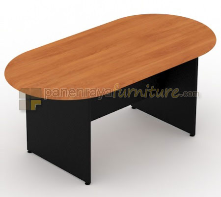 Panen Raya Furniture Meja Meeting Oval UNO UCT 4754 Cherry 180x90x75