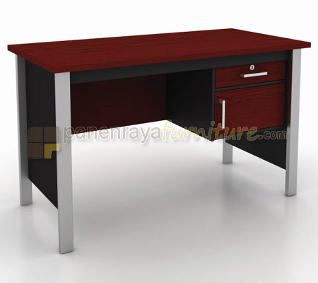 Panen Raya Furniture Meja Kantor Expo MTM 3001 Mahogani 120x60x75