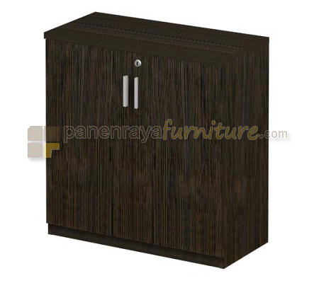 Panen Raya Lemari Arsip Rendah Pintu Panel Expo DLC 00 Dark Oak 79x40x88