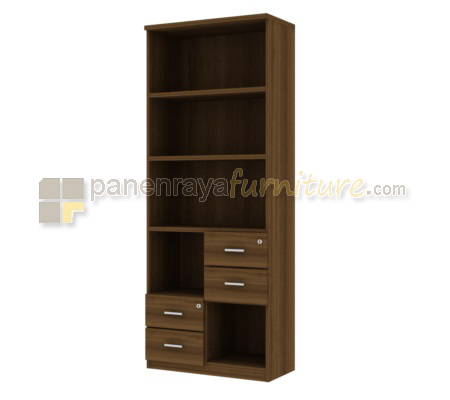 Panen Raya Furniture Lemari Arsip Tinggi Expo DHG-8007 Teakwood 79x40x203