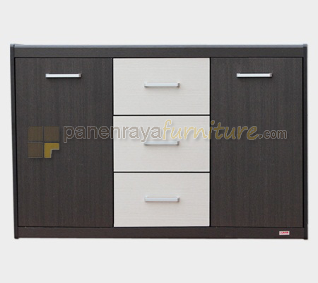 Panen Raya Furniture Credenza Laci Serba Guna Lunar CR 120 Espresso 121x40x80