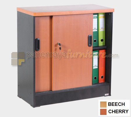 Panen Raya Furniture LEMARI ARSIP KANTOR LUNAR LRP 705 Cherry 80x40x80