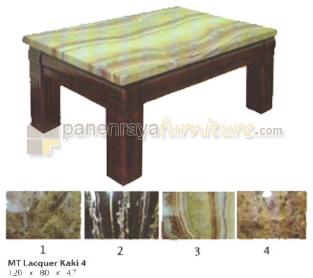 Panen Raya Furniture Morres Meja Tamu Lacquer Kaki 4