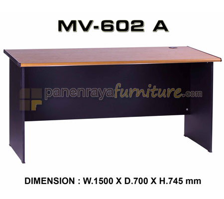 Panen Raya MEJA KANTOR VIP MV 602 A Teakwood 150x70