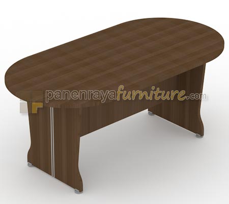 Panen Raya Meja Meeting Oval UNO UCT 8774 Walnut 180x90x75