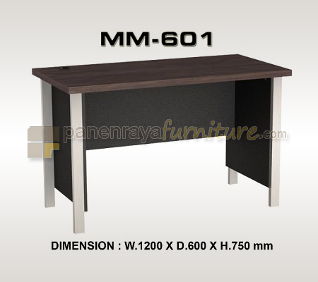 Panen Raya Furniture MEJA KANTOR VIP MM 601 Wenge Black 120x60