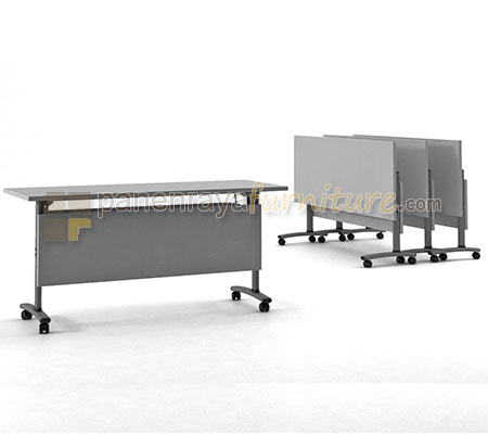 Panen Raya Furniture Meja Lipat HighPoint Siena AQM 03 Grey 160x60x75