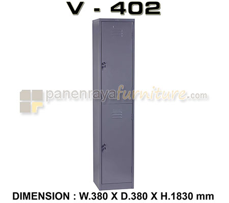 Panen Raya Locker Besi VIP V 402 Grey 38x38x183