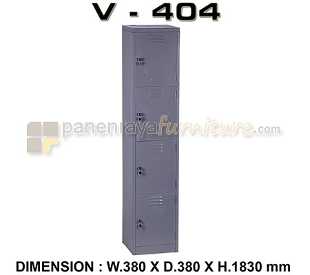 Panen Raya Locker Besi VIP V 404 Grey 38x38x183