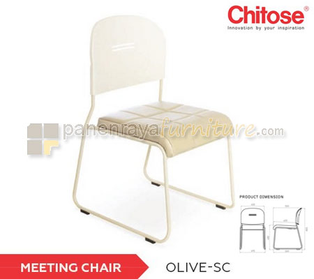 Panen Raya Furniture KURSI KANTOR CHITOSE OLIVE SC CHROME dan PAINT