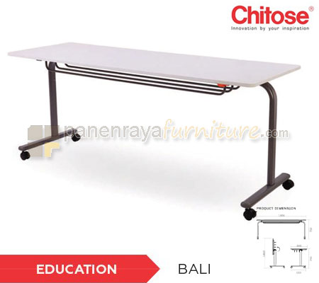 Panen Raya Furniture MEJA LIPAT CHITOSE FTU 6018 GREY 180x60