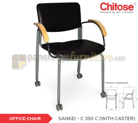 Panen Raya KURSI KANTOR CHITOSE SANKEI C 350 C (With Caster)