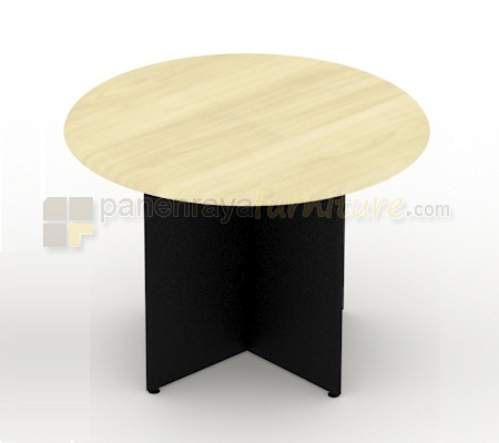 Panen Raya Furniture Meja Meeting Bundar UNO UCT 2761 Maple 120x120x75