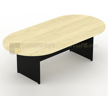 Panen Raya Furniture Meja Meeting Oval UNO UCT 2765 Maple 240x120x75