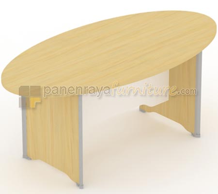Panen Raya Furniture Meja Meeting Elips UNO UCT 7767 Maple 240x120x75