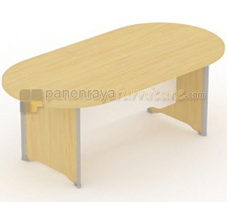 Panen Raya Furniture Meja Meeting Oval UNO UCT 7764 Maple 180x90x75
