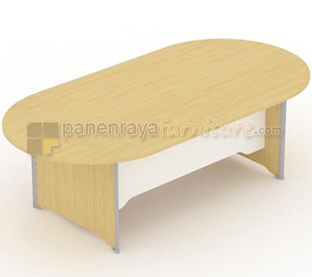 Panen Raya Meja Meeting Oval UNO UCT 7765 Maple 240x120x75