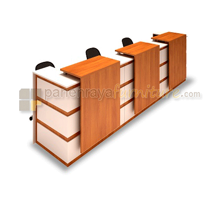 Panen Raya Furniture MEJA RECEPTIONIST UNO URS 1932 LMR CHERRY 360x80x110