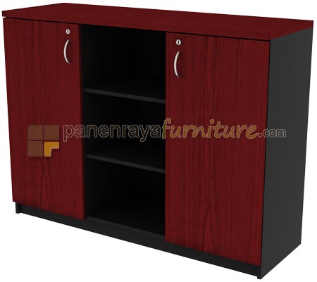 Panen Raya Furniture Lemari Arsip Rendah Expo MTB 3092 Mahogani 120x40x90