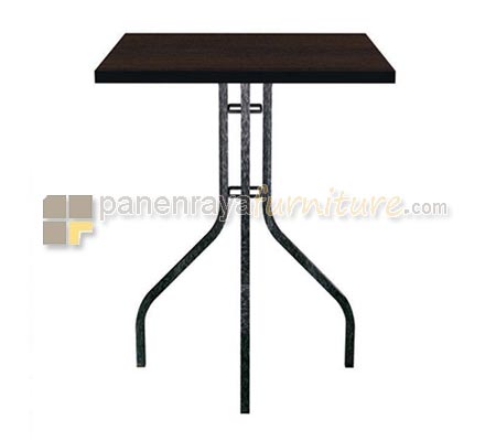 Panen Raya Meja Food Court Melamin Expo M FT 07 Oriental Cherry-Black 60x60x75