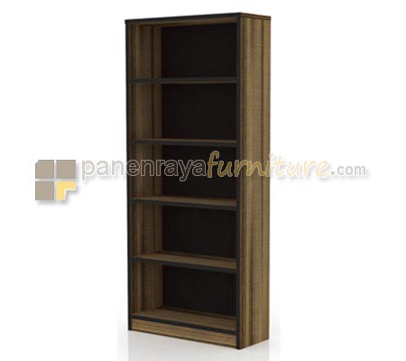 Panen Raya Furniture Rak Buku Terbuka Expo BC 4526 Brown/Jeans/Joko/Stripline/NG 80x30x184