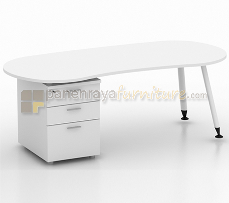 Panen Raya Furniture Meja Kantor Executive Modera OPS 2090 L Putih 200x90x75