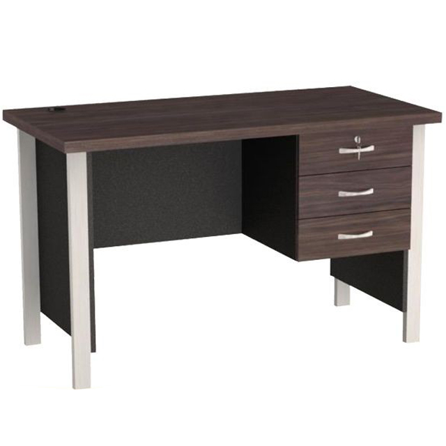 Panen Raya Furniture MEJA KANTOR VIP MM 301 Wenge Black 120x60