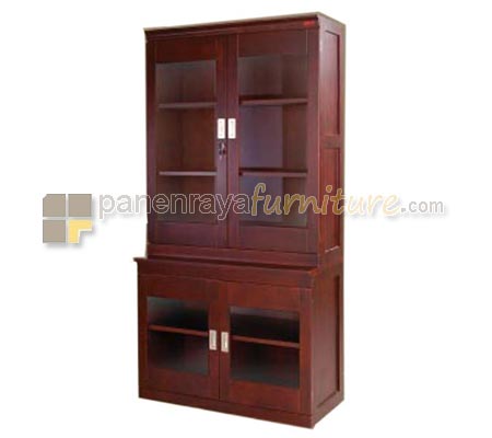 Panen Raya Furniture LEMARI BUKU 2 PINTU MINNOTI (DOUBLE BOOK CABINET)