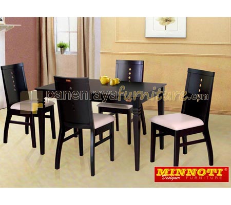 Panen Raya Furniture Meja Makan 4 Kursi Minnoti Carlos