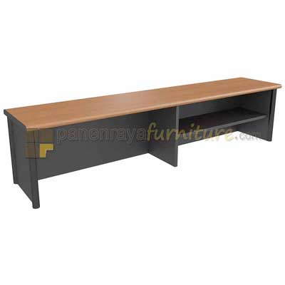 Panen Raya Furniture Reception Counter Euro DMR 1634 Cherry Black 160x38x38
