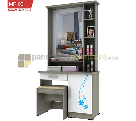 Panen Raya Meja Rias Romaro MR 02 Sonoma Oak Grey 80x40x161