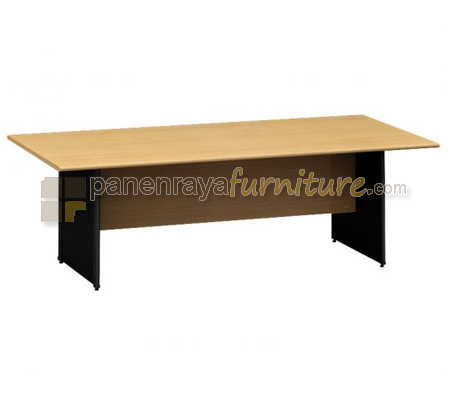 Panen Raya Furniture Meja Meeting Persegi Euro RCT 2412 Beech Black 240x120x75