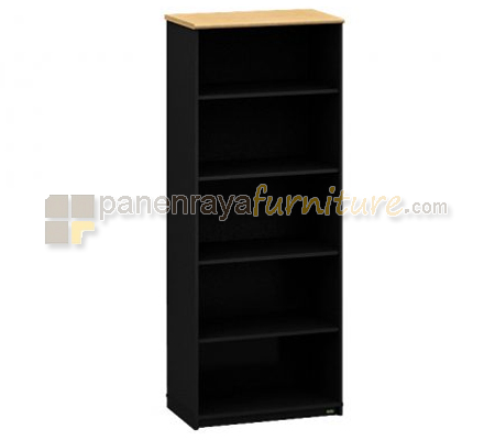 Panen Raya Furniture Rak Arsip Kantor Euro RHC 8321 Beech Black 80x40x200