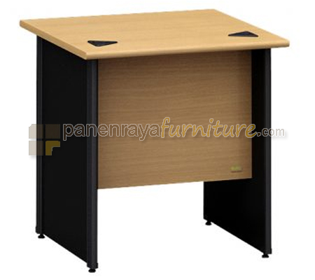 Panen Raya Furniture Meja Kantor Euro ROT 7575 Beech Black 75x75x75