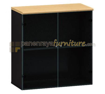 Panen Raya Furniture Lemari Arsip Kantor Euro RUC 8082 Beech Black 80x40x81