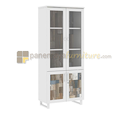 Panen Raya Rak Buku Tinggi Expo NSB 1901 Puzzle White 79x40x193