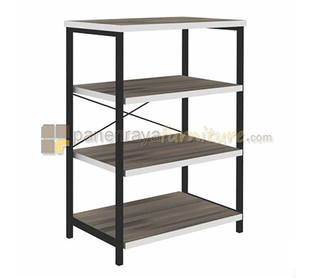 Panen Raya Furniture Rak Buku Expo BC 4531.7 Stripline-Black 60x38x90