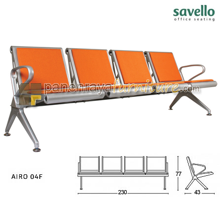 Panen Raya Furniture Kursi Tunggu 4 Seater Savello Airo 04F