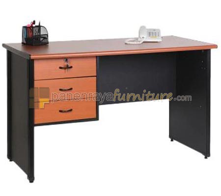 Panen Raya Furniture MEJA KANTOR LUNAR LMK 1260 L3 Cherry 120x60