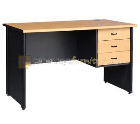 Panen Raya Furniture MEJA KANTOR LUNAR LMK 1275 L3 Beech 120x75