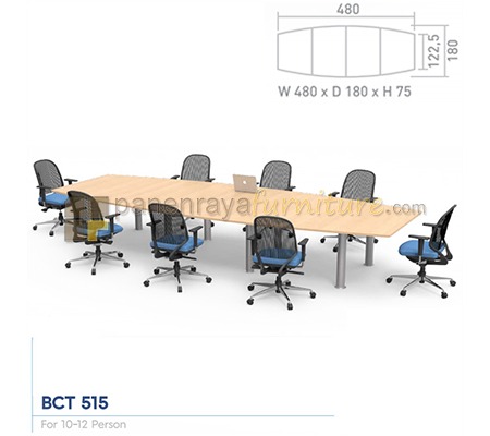 Panen Raya Furniture Meja Meeting Persegi Modera BCT 515 Maple 480x180x75